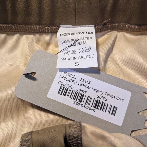 Modus Vivendi Designer  Leather Legacy Tanga Brief - Picture 10 of 10